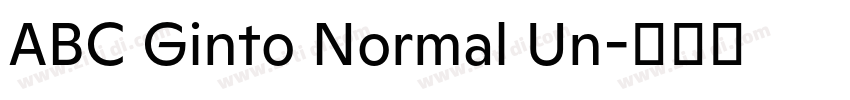 ABC Ginto Normal Un字体转换 ABC Ginto Normal Un字体转换